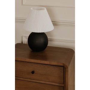 Riley Nightstand with Waterfall Edge in Oak