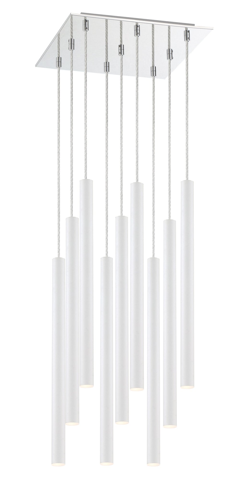 Forest 9 Light Island/Billiard in Chrome Finish
