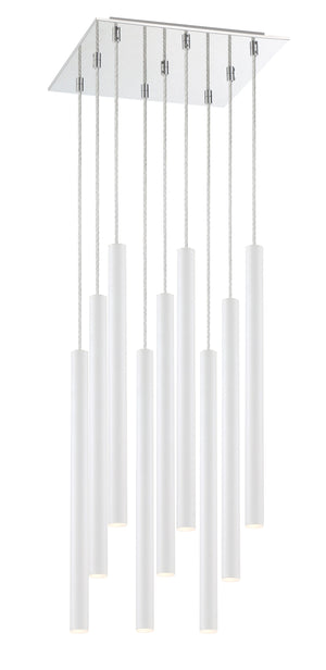 Forest 9 Light Island/Billiard in Chrome Finish