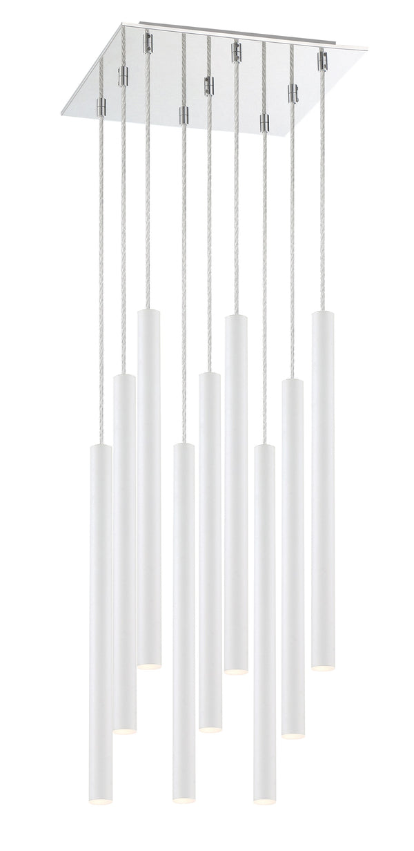 Forest 9 Light Island/Billiard in Chrome Finish