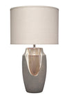 Landslide Ceramic Table Lamp with Linen Shade