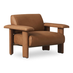 Moe's Marcello Lounge Chair in Tan Leather