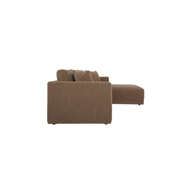 Bryn Sectional Right Camel with Oak Legs