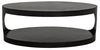Eclipse Oval Coffee Table, Black Steel