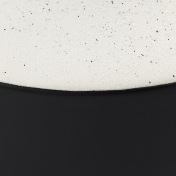 Burton 13.1H Large White and Black Ceramic Jug Vase