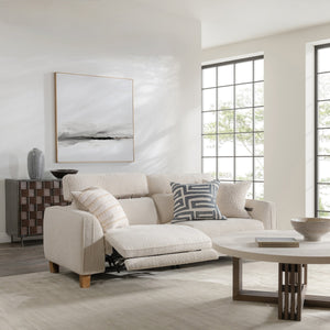 Conway Power Recliner Sofa with Dual Recline - Ivory