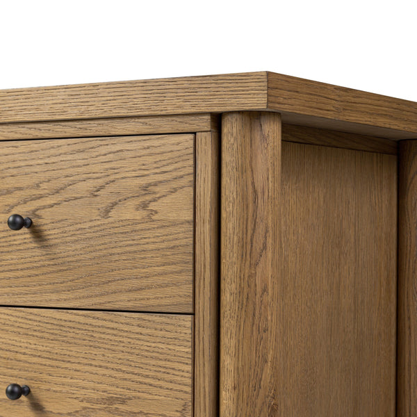 Roark Media Console - Amber Oak Veneer