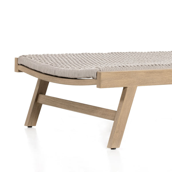 Delano Outdoor Chaise Lounge In Brown