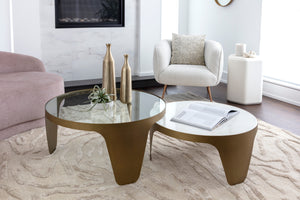SPEZZA END TABLE - HIGH - WHITE