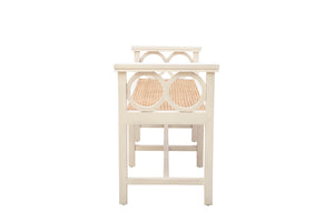 Cream Circles Bench