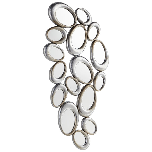 Ovate Reflections Mirror In Silver