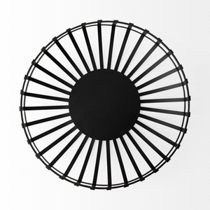 Emilio Set of 2 Black Metal Slated Bowls