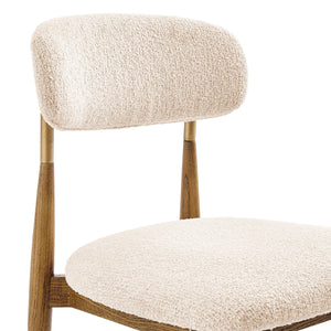 Verna Boucle Dining Side Chair, Palladian Beige