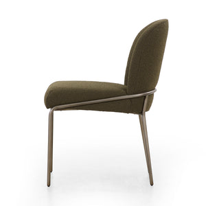 Astrud Dining Chair In Fiqa Boucle Olive