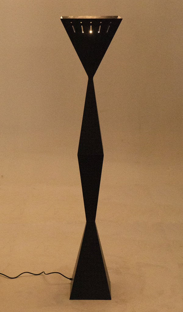 Brixton Floor Lamp, Black Steel