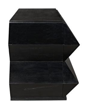 Vico Mahogany Dresser in Hand-Rubbed Black