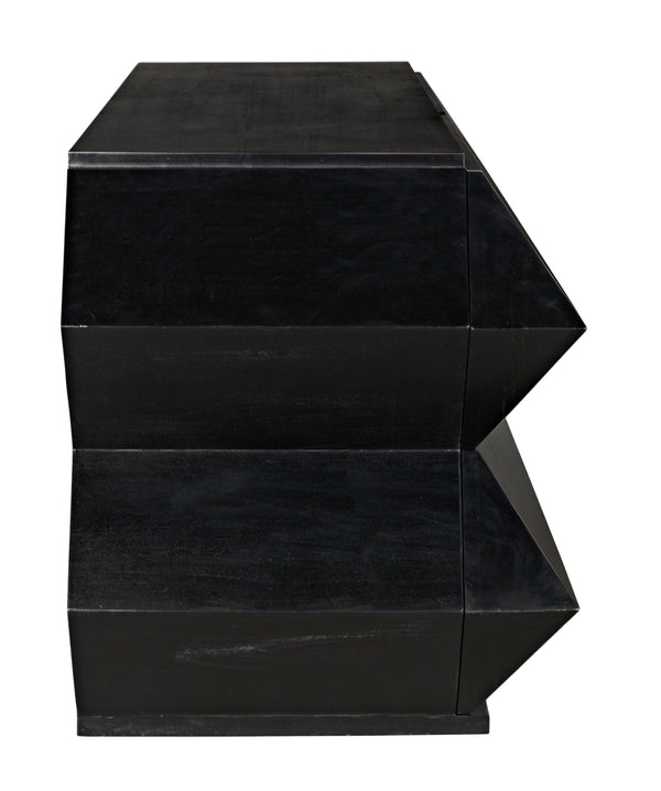 Vico Mahogany Dresser in Hand-Rubbed Black