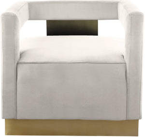 Jorge Accent Chair In Cream Velvet