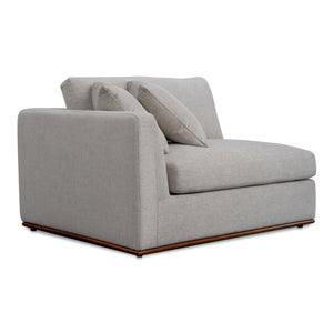 Rue Left Arm Facing Chair in Flecked Grey