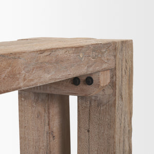 McArthur Whitewash Reclaimed Wood Bench