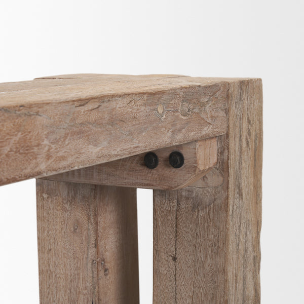 McArthur Whitewash Reclaimed Wood Bench