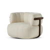 Doss Swivel Chair In Terra Brown Oak