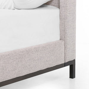 Newhall Queen Bed In Plushtone Linen