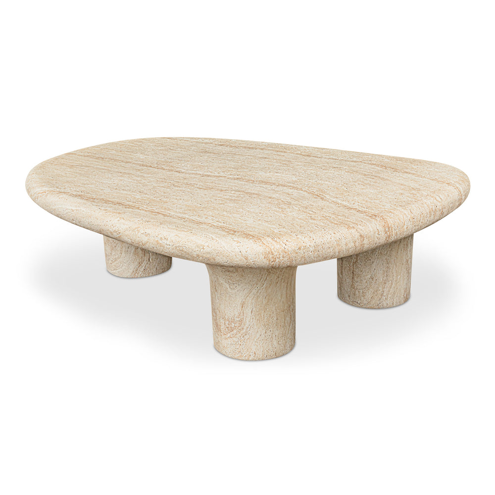 Moe's Warby Outdoor Coffee Table in Beige