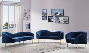 Bradford Sofa In Navy Velvet