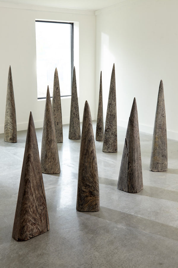 Shark Tooth Sculpture, Grey Stone, Small