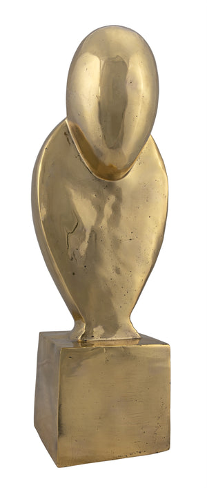 Ripley Metal Alloy Sculpture in Antique Brass Finish