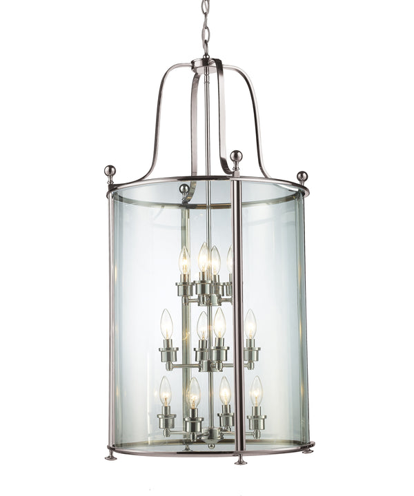 Wyndham 12 Light Pendant in Brushed Nickel Finish
