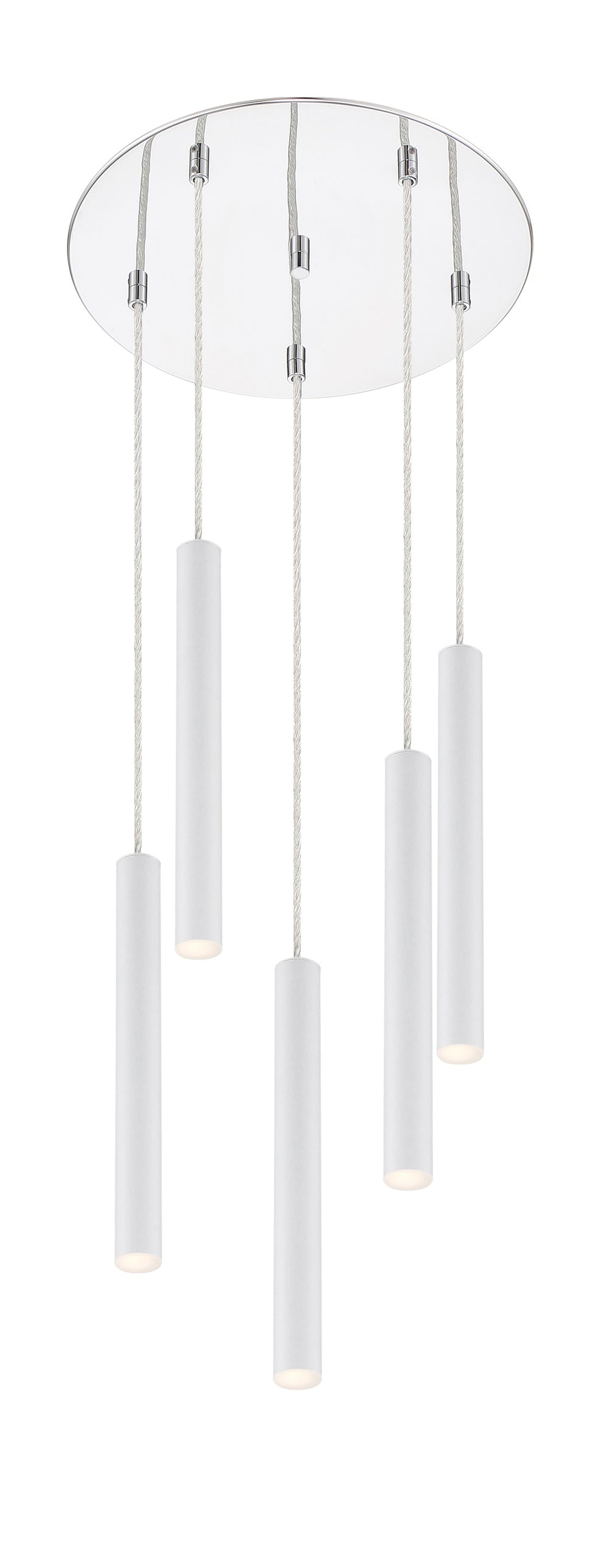 Forest 5 Light Island/Billiard in Chrome Finish