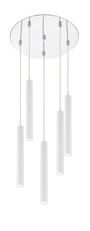 Forest 5 Light Island/Billiard in Chrome Finish
