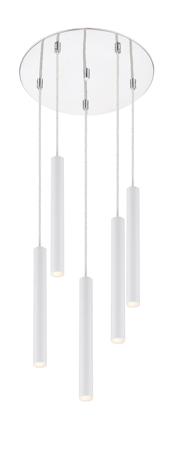 Forest 5 Light Island/Billiard in Chrome Finish