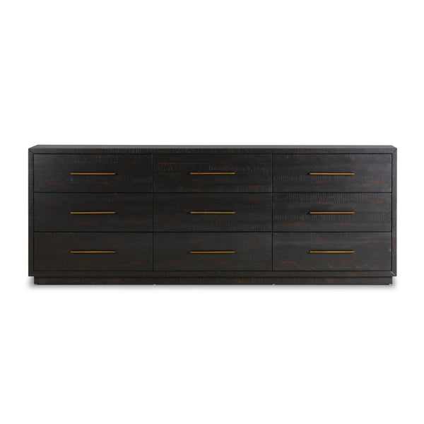 Suki 9 Drawer Dresser in Burnished Black