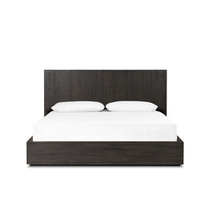 Leo King Bed - Smoked Black