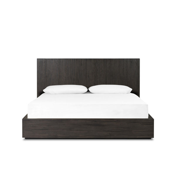 Leo King Bed - Smoked Black