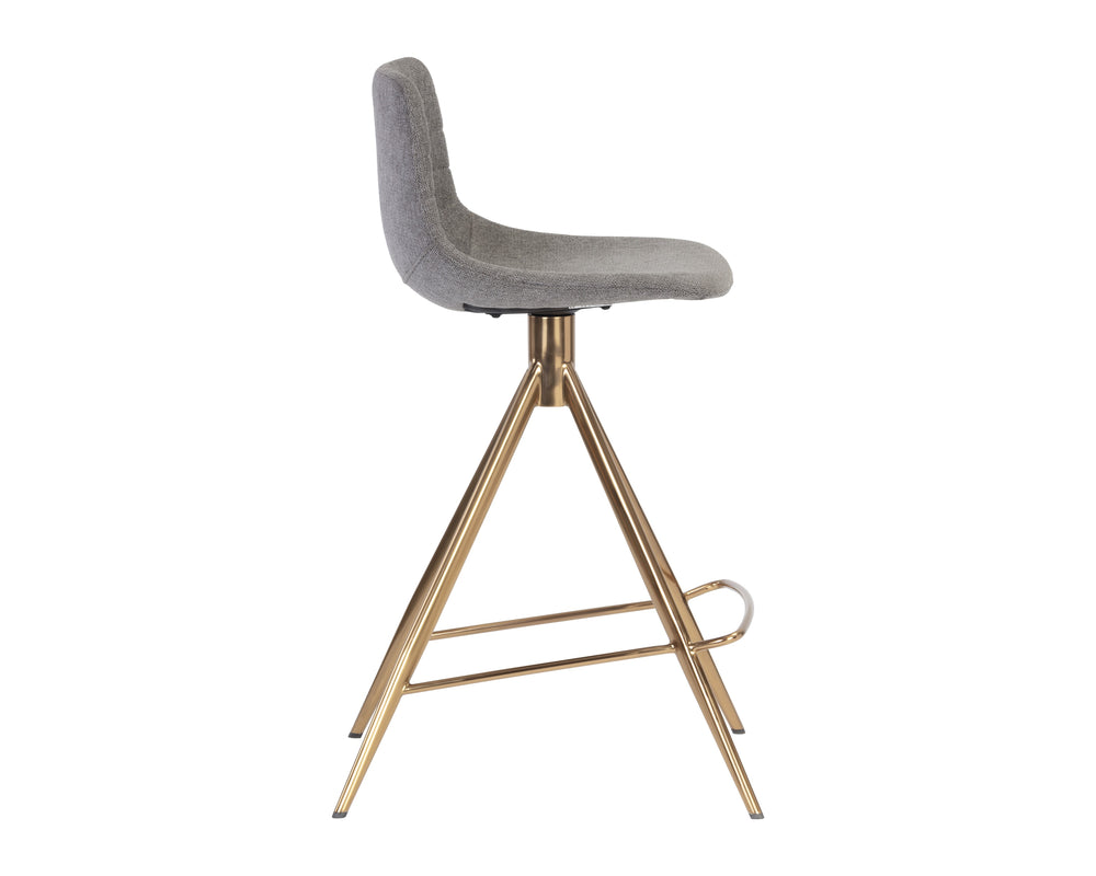 Andres Swivel Counter Stool - Belfast Koala Grey