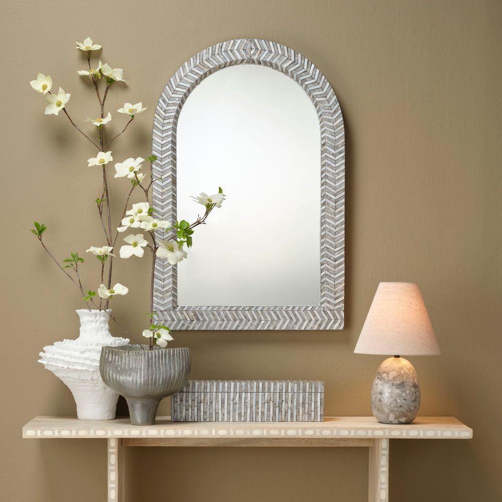 Beverly Mother of Pearl Arch Wall Mirror