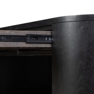 Pilar Desk - Brushed Ebony Oak