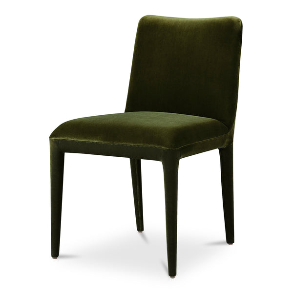 Moe's Calla Dining Chair Green Velvet, Set of 2