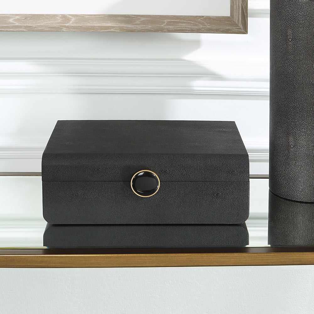 Lalique Black Shagreen Box
