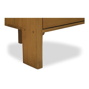 Moe's Lachlan Nightstand Brown with Soft-close Drawers