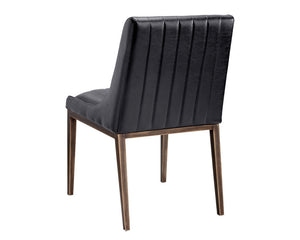 HALDEN DINING CHAIR - RUSTIC BRONZE - VINTAGE BLAC