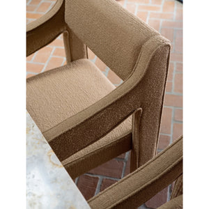 Moe's Elise Dining Chair Ochre with Sloped Arms