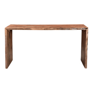 Moe's Tyrell Desk in Natural Acacia Wood