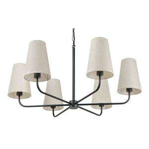 Moe's Mathis Chandelier with Black Frame