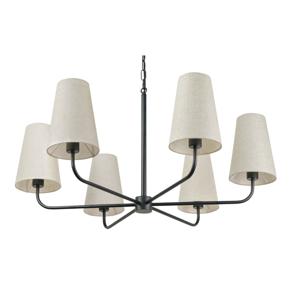 Moe's Mathis Chandelier with Black Frame