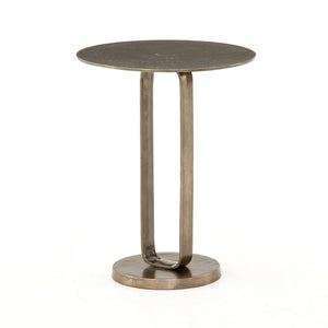 Douglas End Table In Aged Bronze